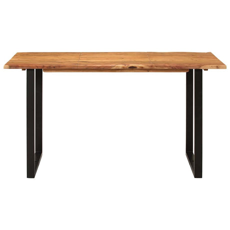 Vidaxl eettafel 140x70x76 cm massief acaciahout