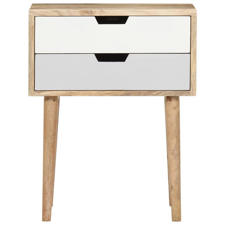 Vidaxl nachtkastje 47x35x59 cm massief mangohout