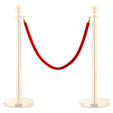VIDAXL -Verkaufskabel Velvet Rot und Goldfarbe