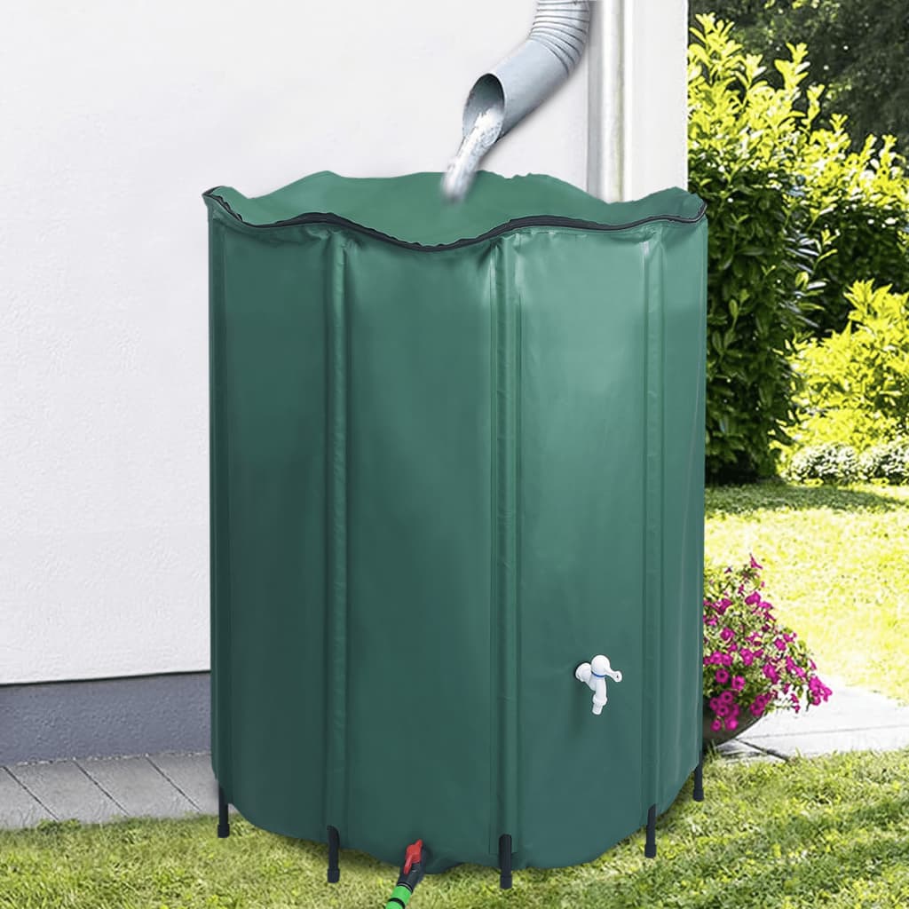 Vidaxl Rain Barrel pliable avec un robinet 1000 L