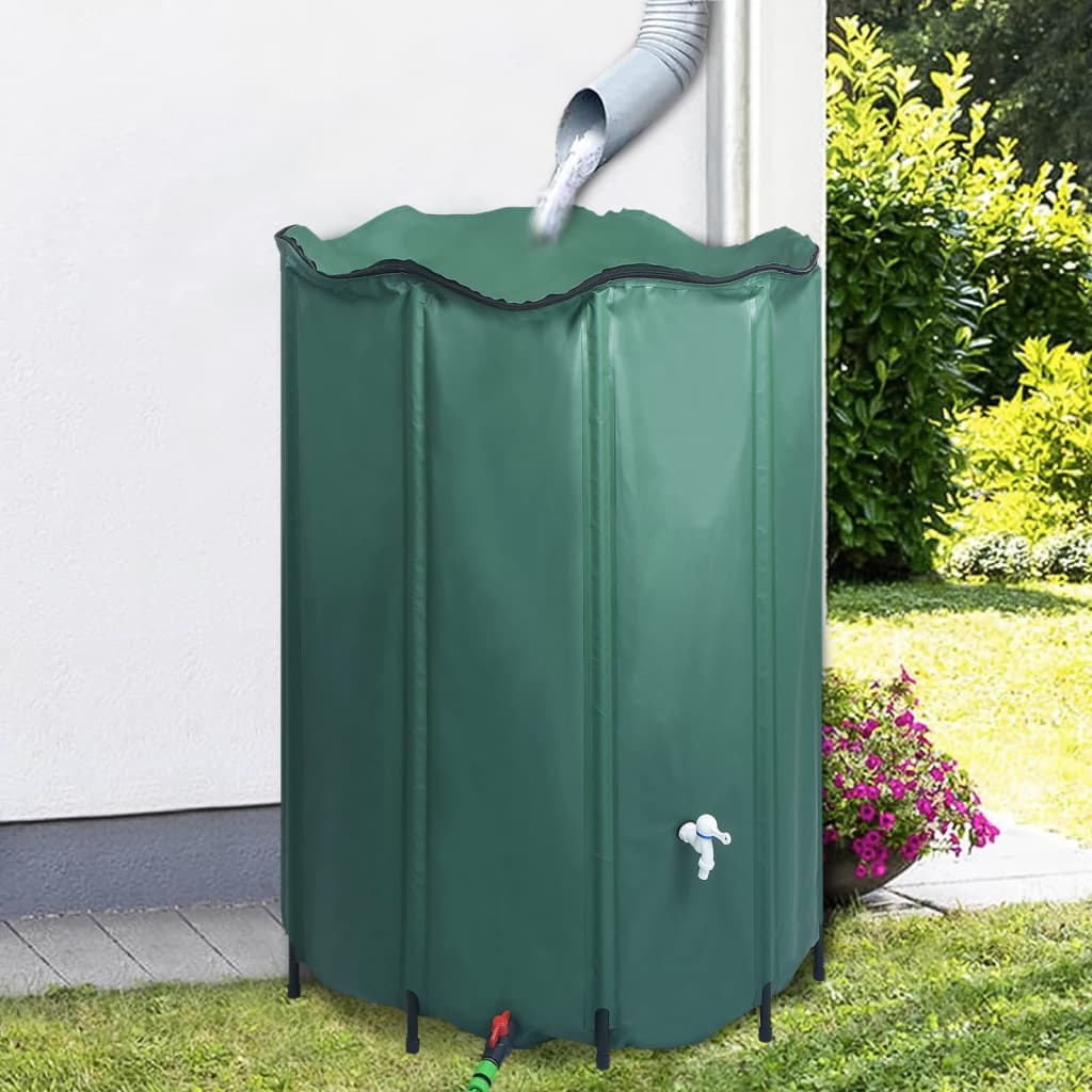 Vidaxl Regenfass faltbar mit TAP 1250 L