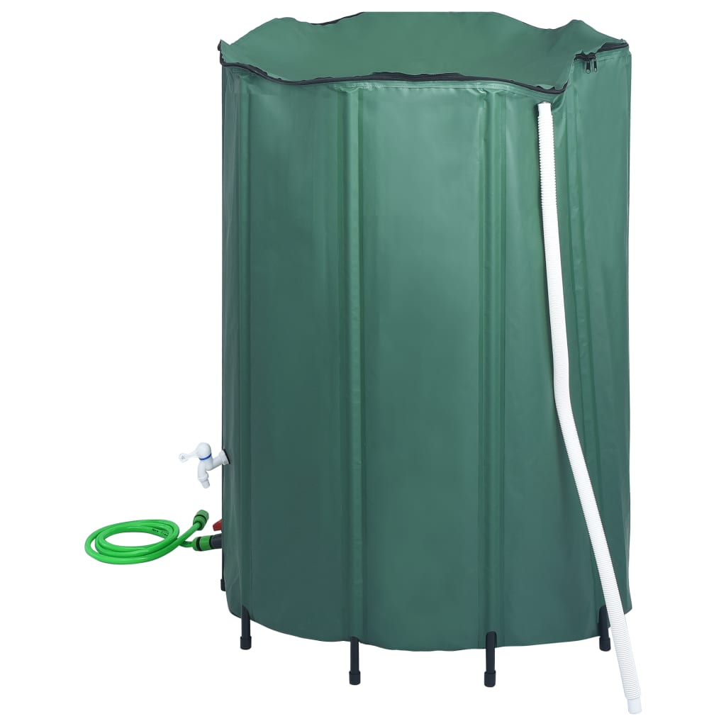 Vidaxl Rain Barrel pieghevole con rubinetto 1350 L