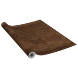 Vidaxl møbelolie selv -fast 500x90 cm PVC Dark Oak -farvet