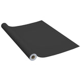 Vidaxl Möbelöl Selbstadhäsiv 500 x 90 cm PVC Schwarz