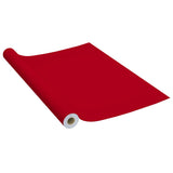 Vidaxl muebles de aceite autoadhesivo 500x90 cm PVC rojo