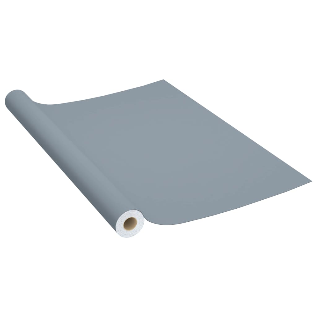 Vidaxl Möbelöl Selbstadhäsiv 500 x 90 cm PVC Grau