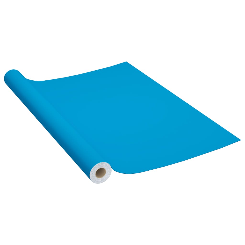 Vidaxl mobili olio autodesivi 500x90 cm pvc azure blu