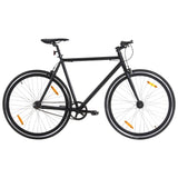 Bicicleta Vidaxl con engranaje fijo 700 C 51 cm Negro