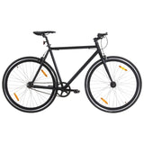 Vidaxl bicycle with fixed gear 700 C 59 cm Black