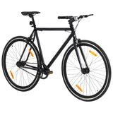 Vidaxl cykel med fast gear 700 c 59 cm sort