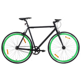 Vidaxl Bicycle con marcia fissa 700 C 59 cm nero e verde