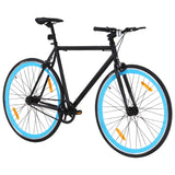 Vidaxl bicycle with fixed gear 700 C 51 cm Black and blue