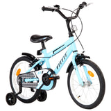 Vidaxl Kanner vum Vidaxl Bike 16 Zoll schwaarz a blo