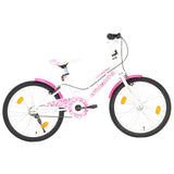 Vidaxl Kinderbike 20 Zoll rosa und weiß