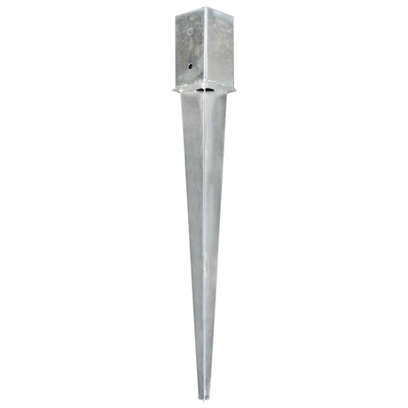 Vidaxx Erdnägel 6 Stück 8x8x76 cm verzinkter Stahl silberfarben