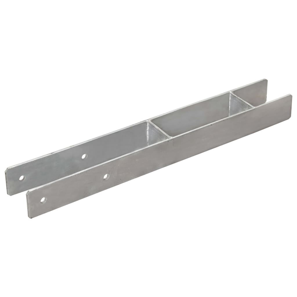 Vidaxl Anchors a terra 2 pezzi 7x6x60 cm in acciaio galvanizzato colorato