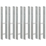 Vidaxl gemahlene Anker 6 Stcs 9x6x60 cm verzinkter Stahl Silber gefärbt