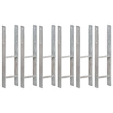 Vidaxl gemahlene Anker 6 ST 14x6x60 cm verzinkter Stahl Silberfarben