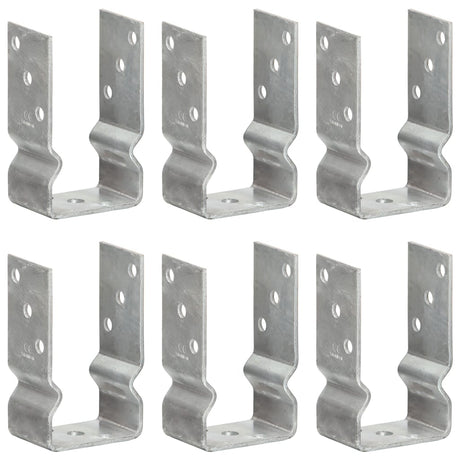 Vidaxl gemahlene Anker 6 PCs 8x6x15 cm verzinkter Stahl Silber gefärbt