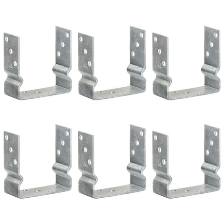 Vidaxl gemahlene Anker 6 ST 14x6x15 cm verzinkter Stahl Silberfarben