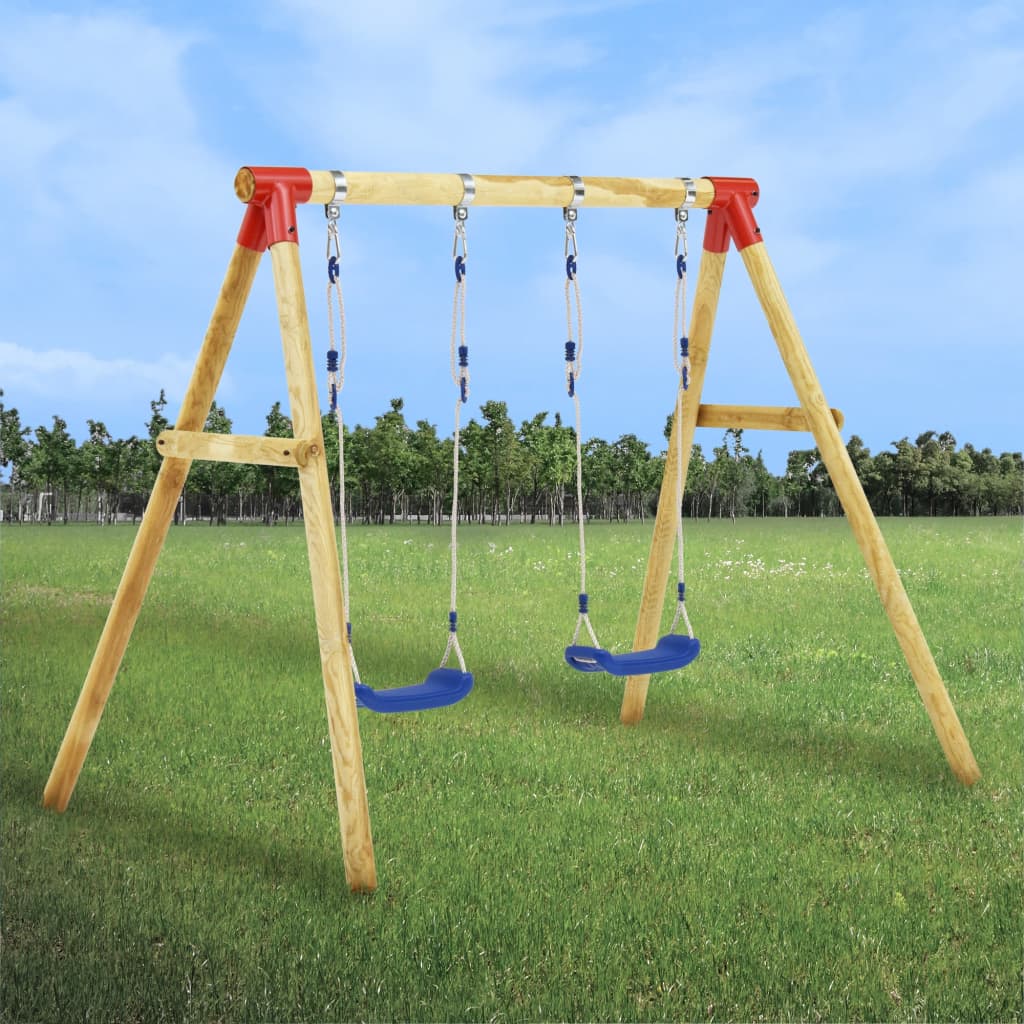 Swings Vidaxl Set 230x130x166 cm borovice dřevo