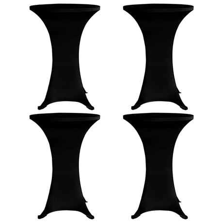 Vidaxx Stehtischhusse 4 Stk. Stretch ø70 cm schwarz