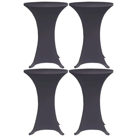Vidaxx Tischdecke Stretch 4 Stk. 70 cm Anthrazit