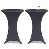 VIDAXL -Tischabdeckung Stretch 4 ST 70 cm Anthrazit