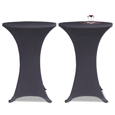Vidaxx Tischdecke Stretch 4 Stk. 70 cm Anthrazit