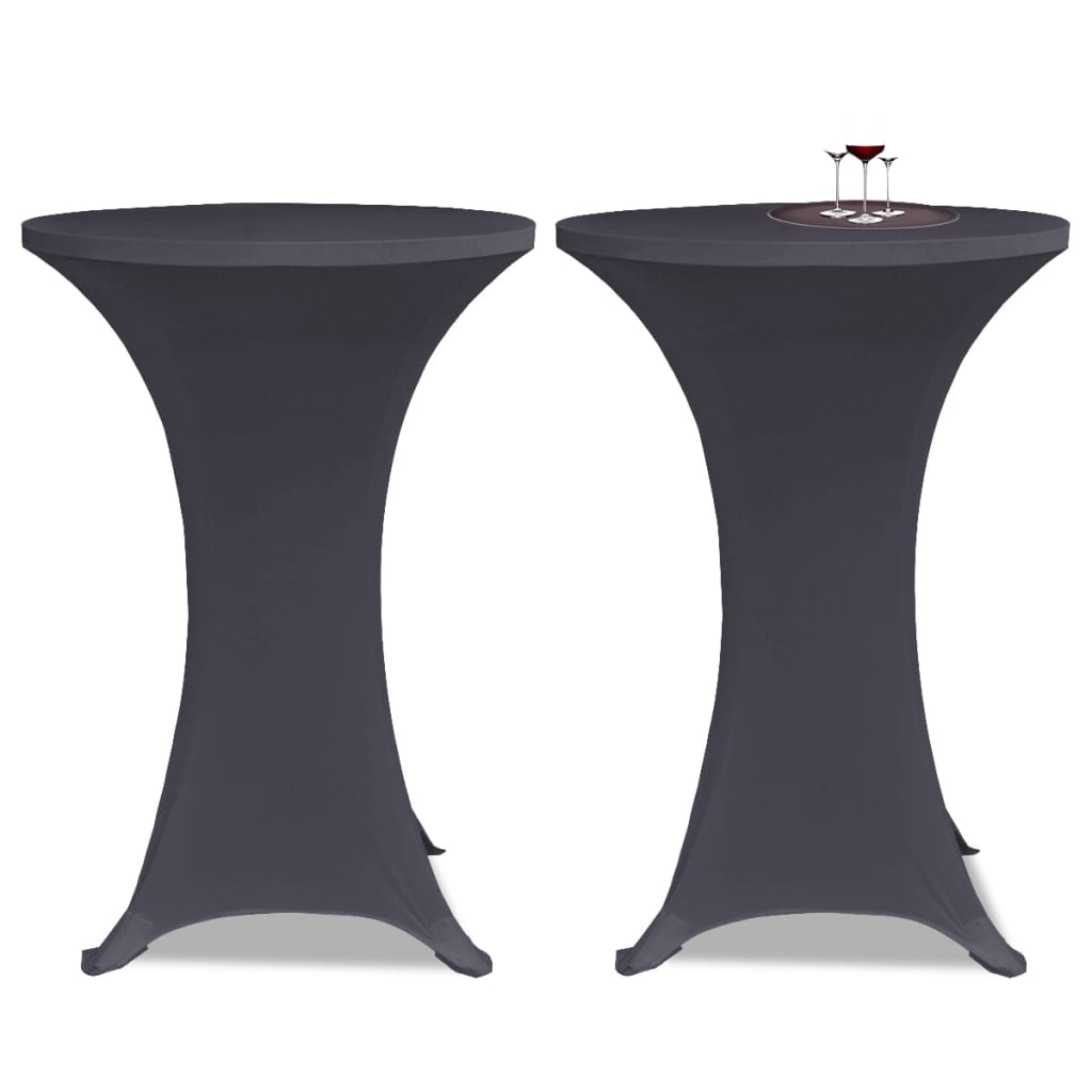 Vidaxl Table Cover Stretch 4 St 70 cm Anthracite