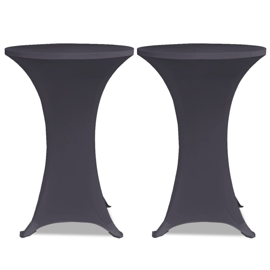 Vidaxl Table Cover Stretch 4 St 70 cm Anthracite