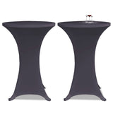 Vidaxl Table Cover Stretch 4 St 80 cm Anthracite