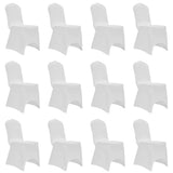 VidaXL Seat Covers Stretch 12 St White