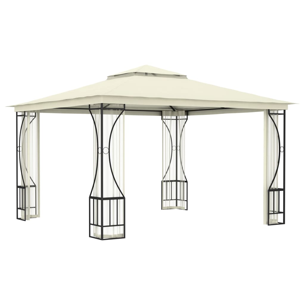 Vidaxl Arbor con reti 300x300x265 cm crema