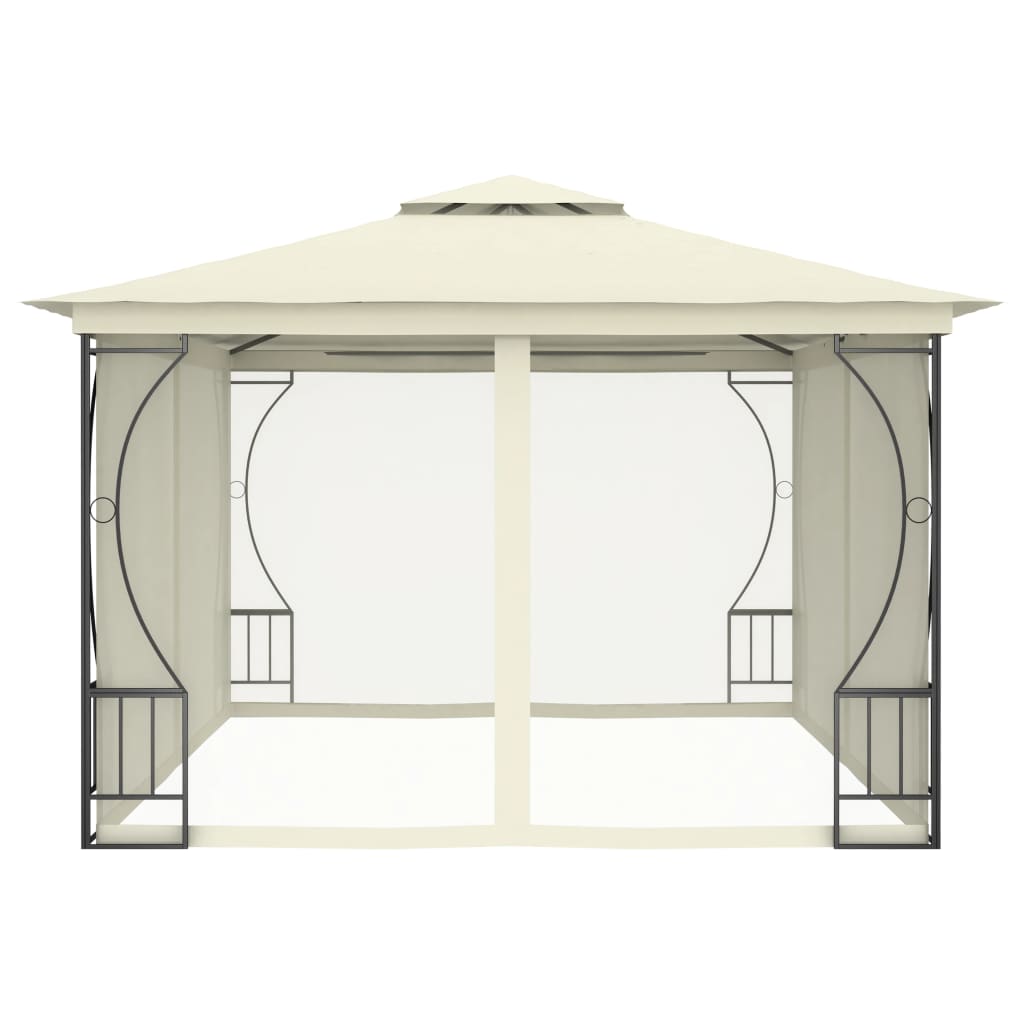 Vidaxl Arbor con reti 300x400x265 cm crema