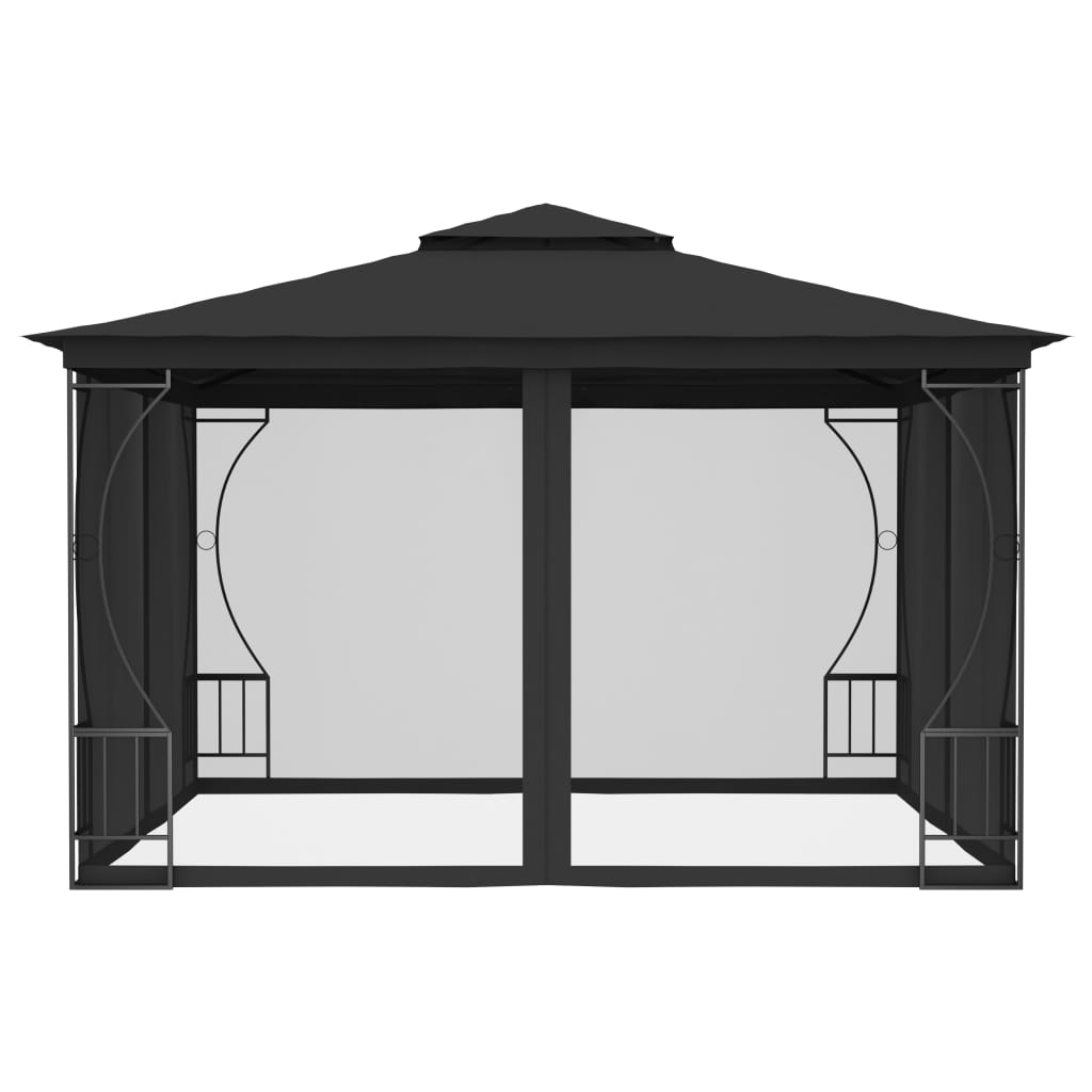 Vidaxl Arbor con reti 300x300x265 cm antracite -lorato