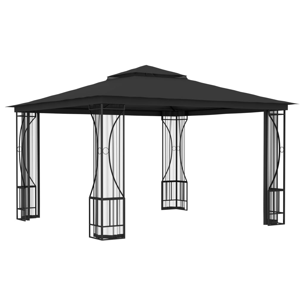 Vidaxl Arbor con reti 300x300x265 cm antracite -lorato