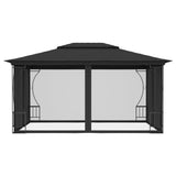 Vidaxl Arbor med nät 300x400x265 cm Anthracite -färgad