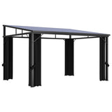 Vidaxl Arbor z zaveso 405x294x244 cm antracit