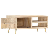Vidaxl salontafel 90x45x40 cm massief mangohout