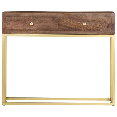 Vidaxl wandtafel 90x30x75 cm massief mangohout