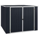 Vidaxl Garden Shed 195x198x159 cm Antracite in acciaio zincato