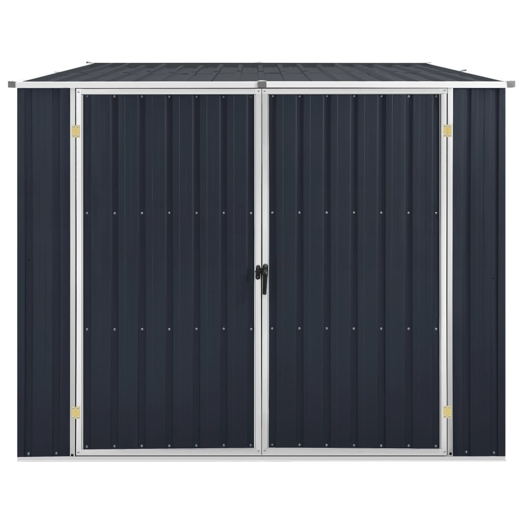 Vidaxl Garden Shed 195x198x159 cm pocinkani jekleni antracit