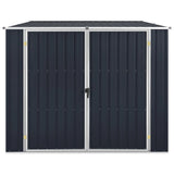 Vidaxl Garden Shed 195x198x159 cm Antracite in acciaio zincato