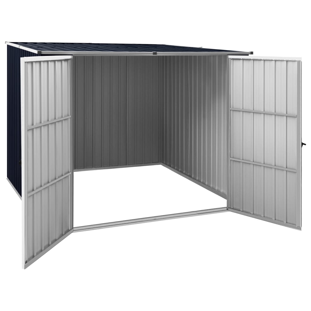 Vidaxl Garden Shed 195x198x159 cm Antracite in acciaio zincato