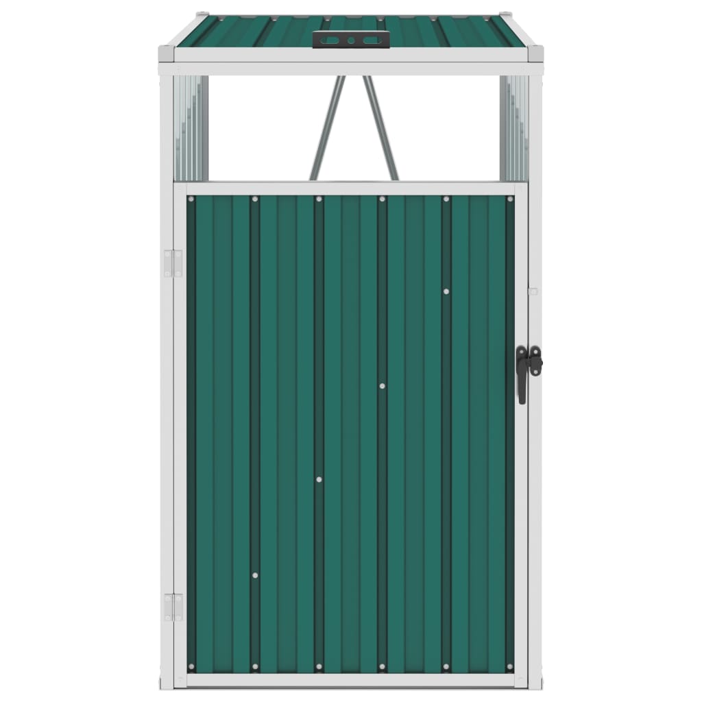 VidaXL waste baking storage 72x81x121 cm steel green