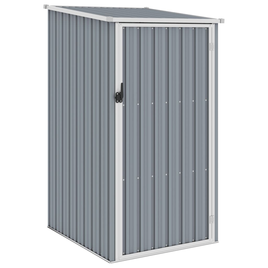 Vidaxl Garden Shed 87x98x159 cm galvanizovaná ocel šedá