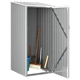 Vidaxl Garden Shed 87x98x159 cm verzinkter Stahl grau