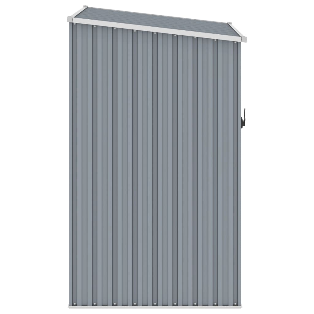 Vidaxl Garden Shed 87x98x159 cm verzinkter Stahl grau