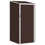 Vidaxl Garden Shed 87x98x159 cm verzinkter Stahlbraun